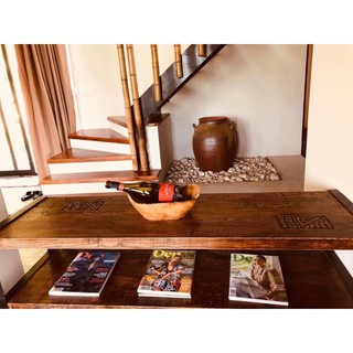 Khay gỗ lũa hình thuyền Decor /Trang Trí