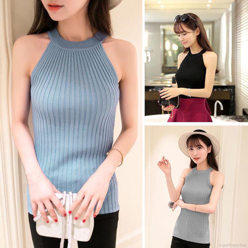 Áo thun gân cổ yếm gợi cảm và thời trang cho nữ | BigBuy360 - bigbuy360.vn