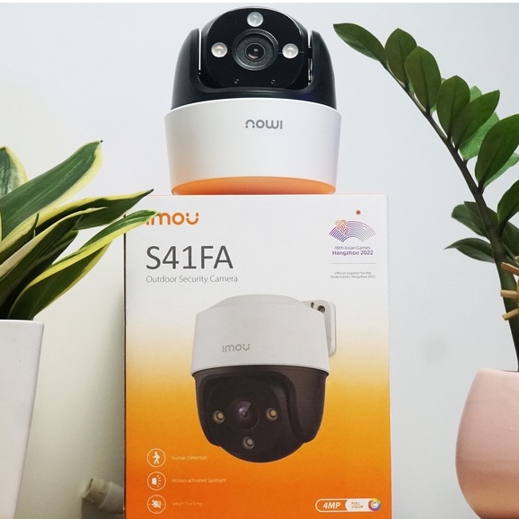 Camera PoE IMOU S41FAP 4MP QHD Quay Quét Ngoài Trời  - 100% Hàng Chính Hãng