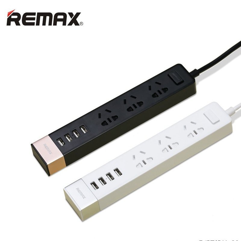 GIÁ TỐT - Ổ CẮM REMAX 3 CỔNG AC 4 CỔNG USB RU-S2 ( Màu Ngẫu Nhiên ) - PPL01