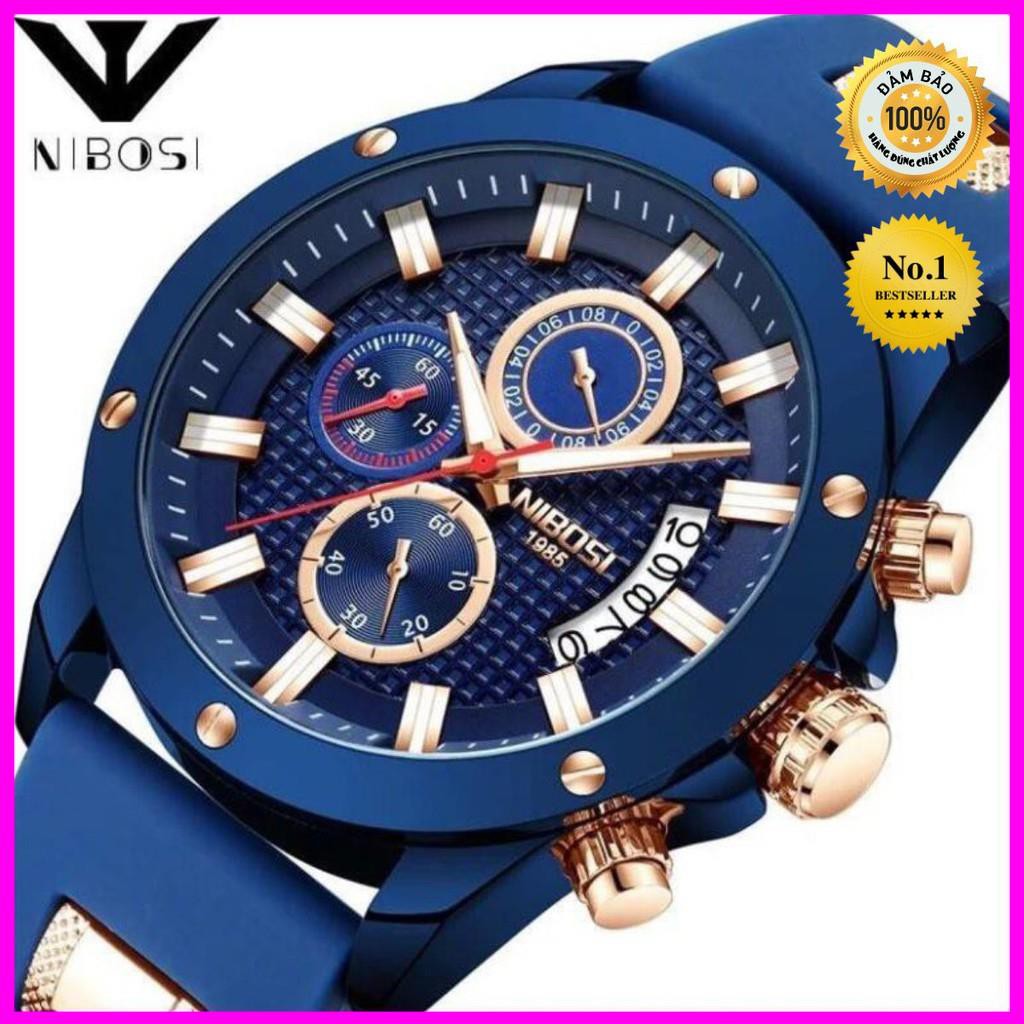 [Hàng xịn] [SIÊU GIẢM GIÁ] ĐỒNG HỒ NAM NIBOSI CHÍNH HÃNG DÂY SU CỰC BỀN CHẠY FULL 6 KIM THỂ THAO | BigBuy360 - bigbuy360.vn