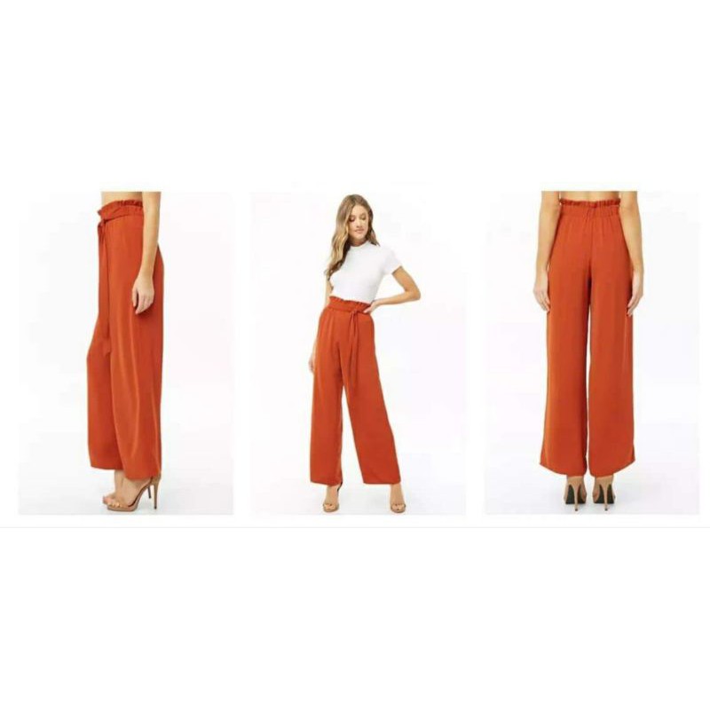 Quần dài bo chun F.21 - màu cam size XS (form S)