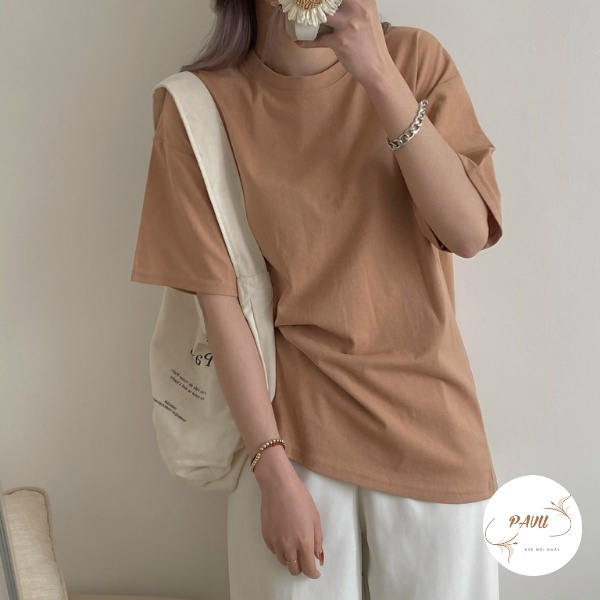 Áo thun tay lỡ nam nữ, áo phông unisex form rộng chất cotton mát mịn thấm hút mồ hôi | BigBuy360 - bigbuy360.vn