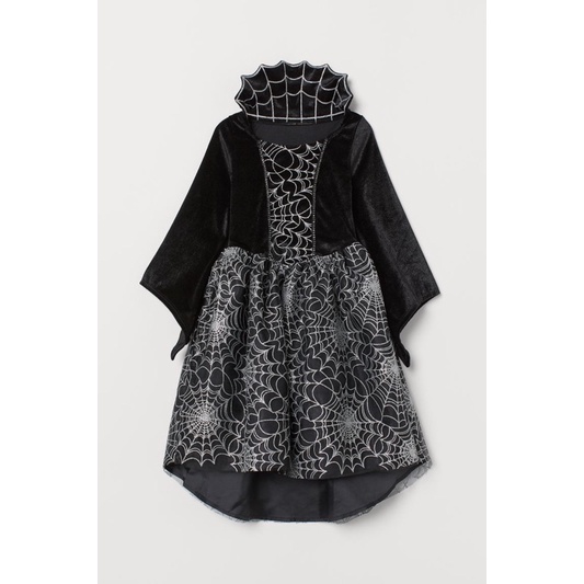 Váy Hoá Trang Bé Gái Vamprire Đen HaM