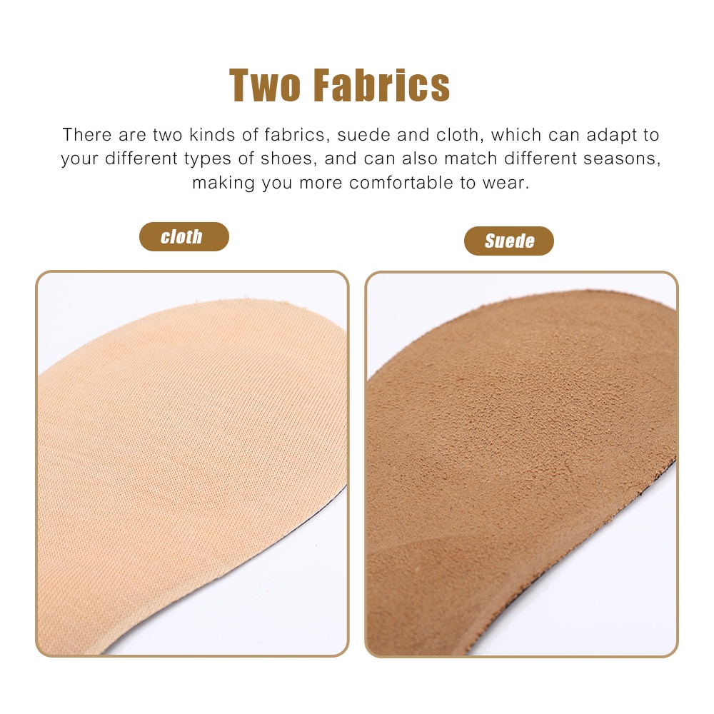 Miếng Lót Giày Cao Gót 4D Bằng Da Lộn Mềm Vô Hình Dày 20.5CM Thoáng Khí Giảm Đau Chăm Sóc Sức Khỏe Cho Nữ