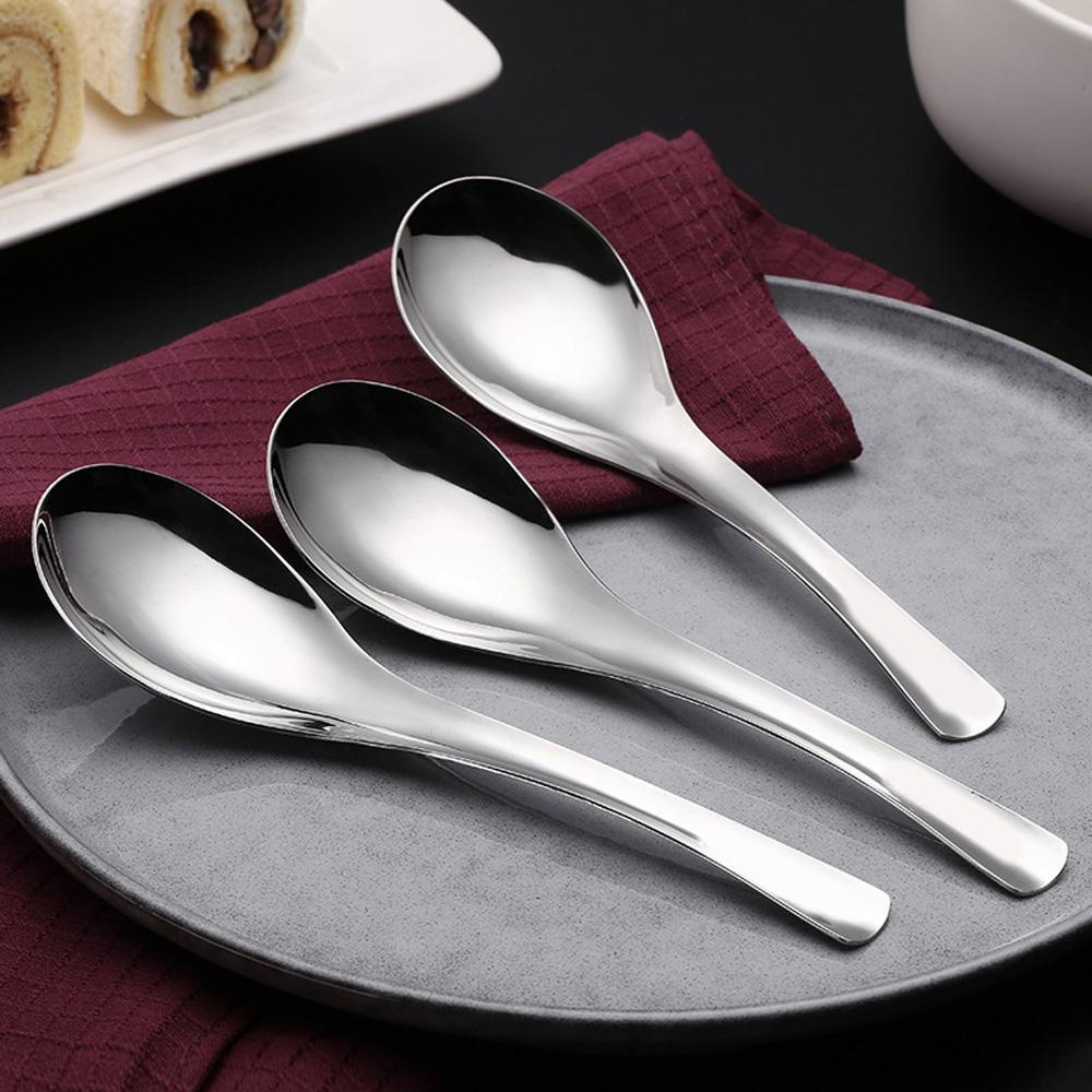 Muỗng Ăn Súp Bằng Thép Không Gỉ Cán Dài Tiện Dụng