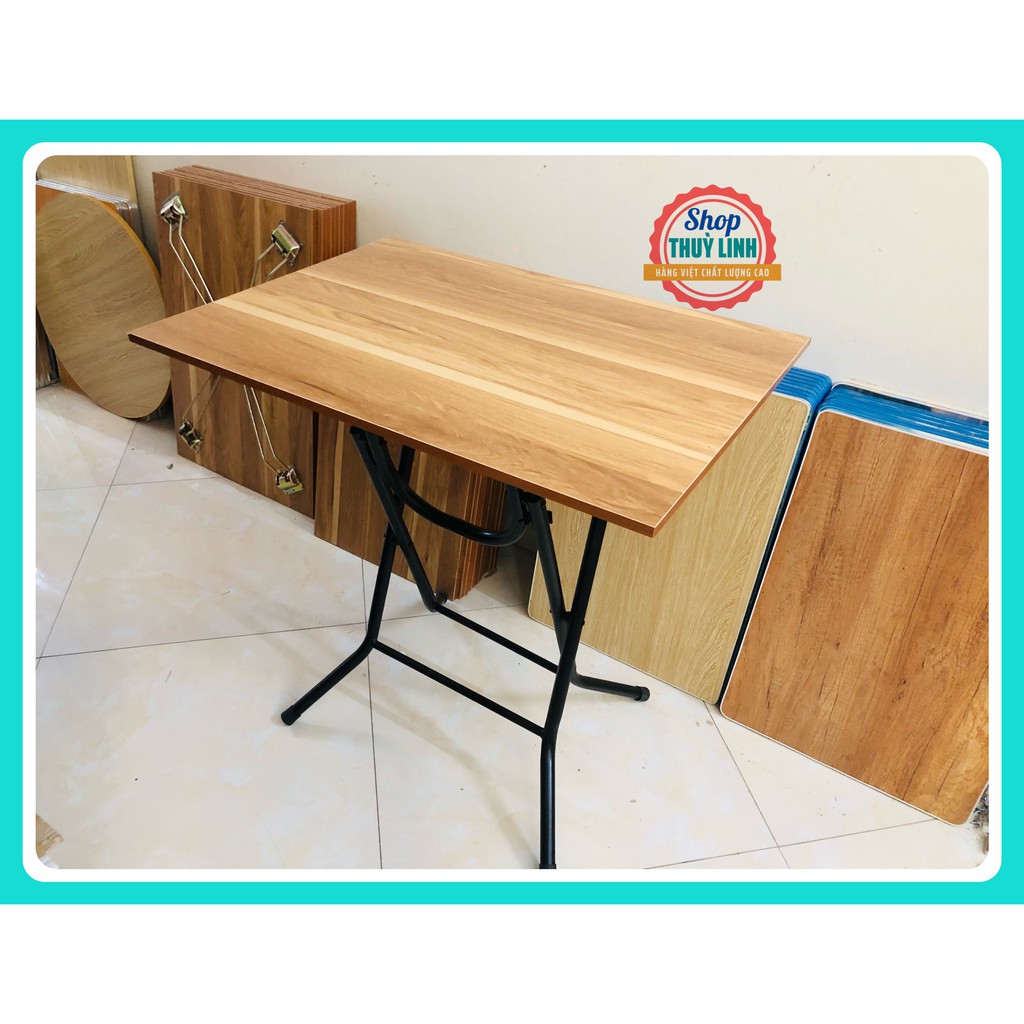 Bàn gấp chân cao 71cm , vân gỗ sồi nâu đẹp , đủ size