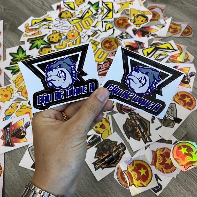 Tem Sticker Cậu Bé W A - 3Lớp cao cấp chống bong phai màu !