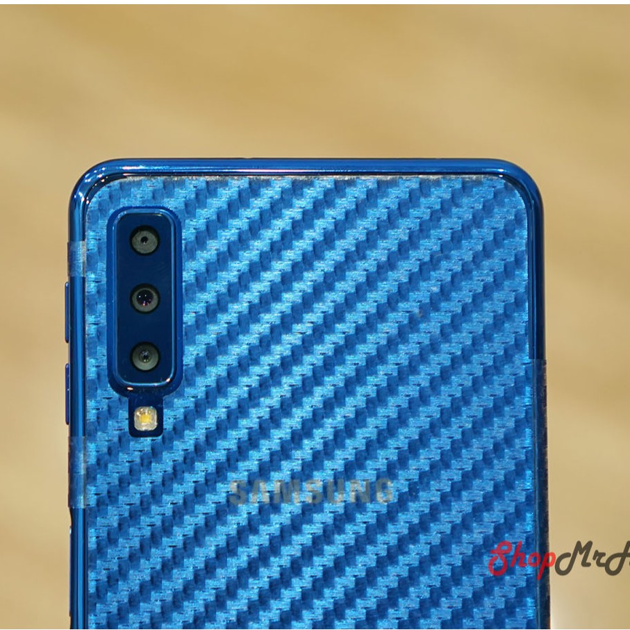 Bộ 3 Skin Dán Mặt Lưng Vân 3D Samsung A7 2018