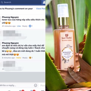 TONER JUST HERBS SE KHÍT LỖ CHÂN LÔNG