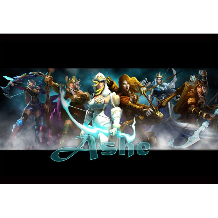 Tấm Áp Phích In Hình Nhân Vật Ashe League Of Legends