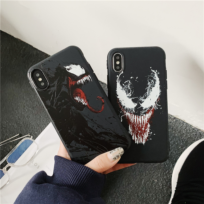 Ốp Lưng Silicone Mềm Phong Cách Venom Cho Iphone 12 Pro Max Mini 11 Pro Max Xs Max Xr Xs 6 7 8 Plus Se2020