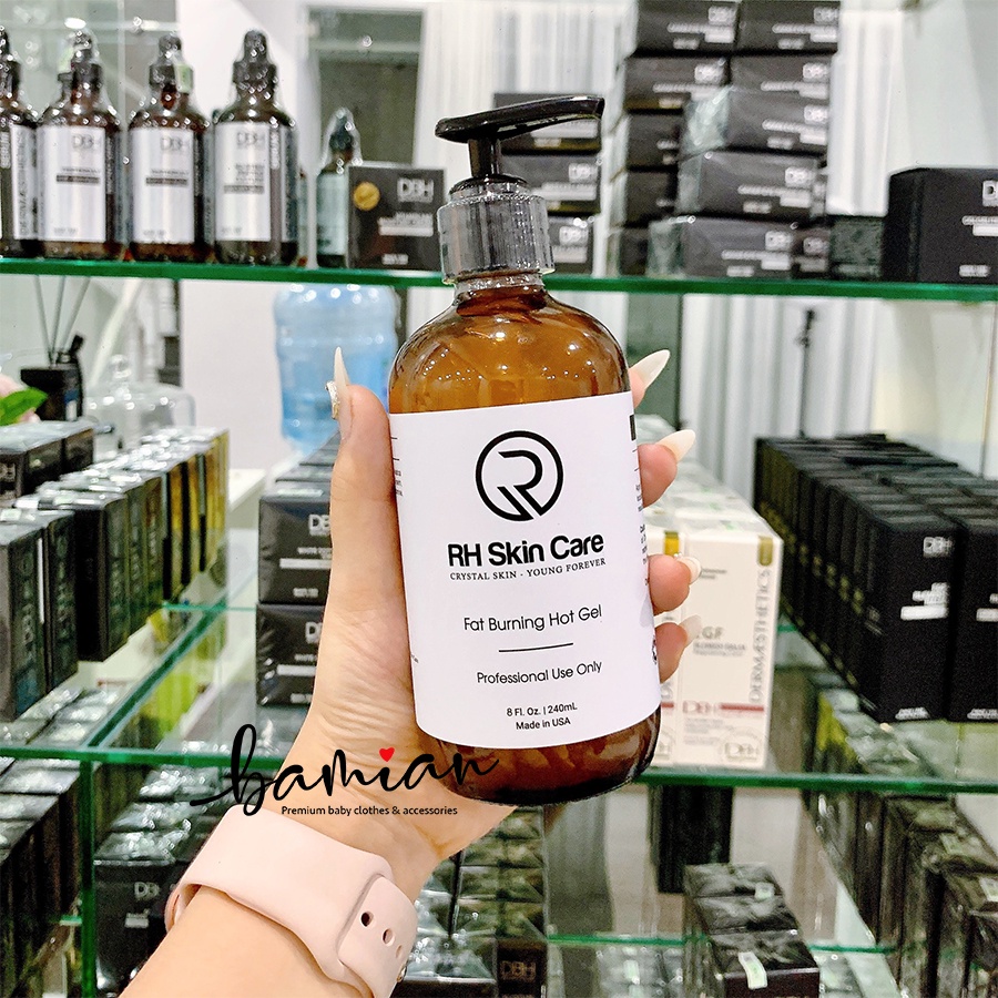 Gel tan mỡ RH Skin Care Fat burning hot gel giảm mỡ cân nặng nhanh an toàn 240ml USA