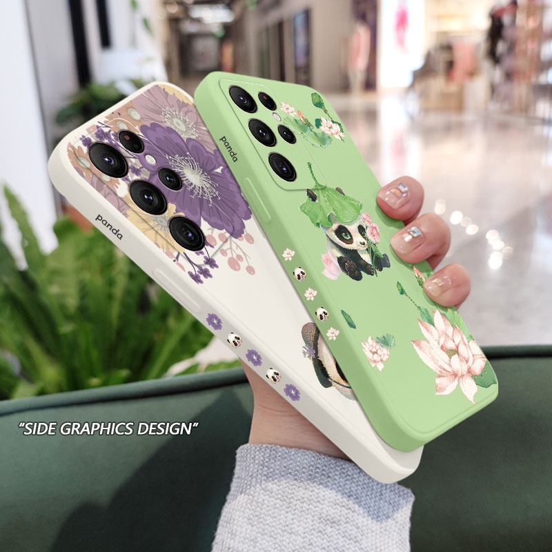 Ốp Điện Thoại In Hình Gấu Trúc Sáng Tạo Cho samsung galaxy s23 s22 fe ultra plus s23 s22