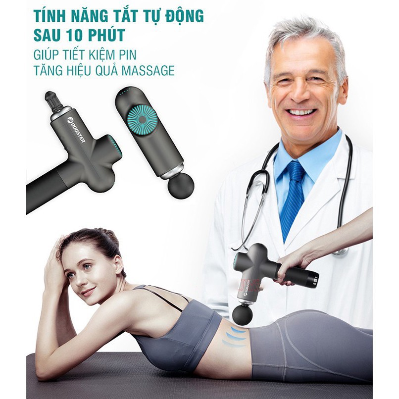 ☂☜♠Súng massage gun Ai Booster Lightsaber, Máy thư giãn cơ, trị liệu, 4 chế độ, 5 tốc Công suất 126W