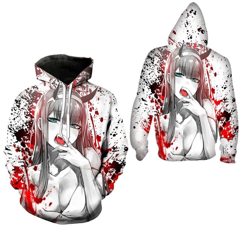 Áo Hoodie In Hình Anime 3d Cá Tính Cho Cặp Đôi