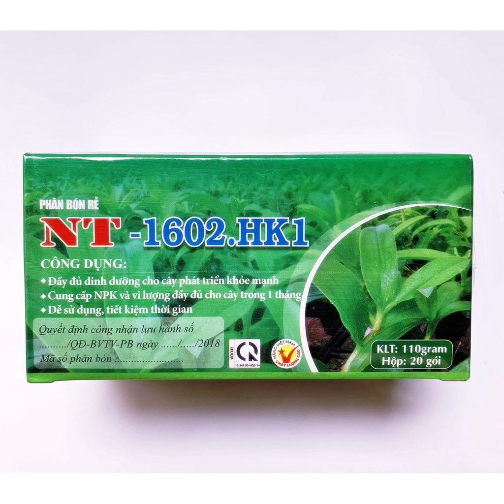 Phân chậm tan cao cấp cho phong lan cây cảnh NT 1602.HK1 Cung cấp đầy đủ dinh dưỡng từ nhỏ tới lớn