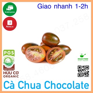 [SP Hữu Cơ] Cà Chua Chocolate Hữu Cơ Tươi Ngon, Rau Củ Quả Đà Lạt Chuẩn Organic Giao Nhanh Hoả Tốc 1-2h (HCM)