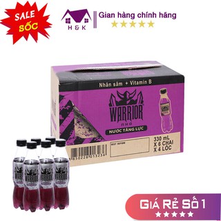 (Rẻ nhất TT) Thùng 24 chai nước tăng lực Sting nho Warrior Thái Lan thơm, ngon chuẩn vị - HSD 8 Tháng