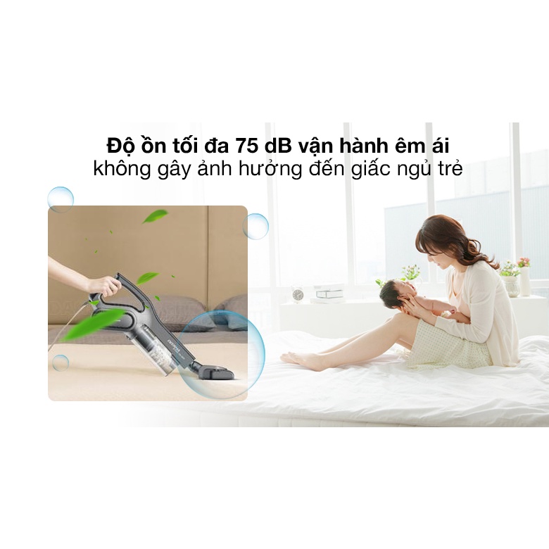 Máy Hút Bụi Cầm Tay Deerma DX700  Công Suất 600W, Dây dài 5m, 3 Đầu Hút Tiện Lợi