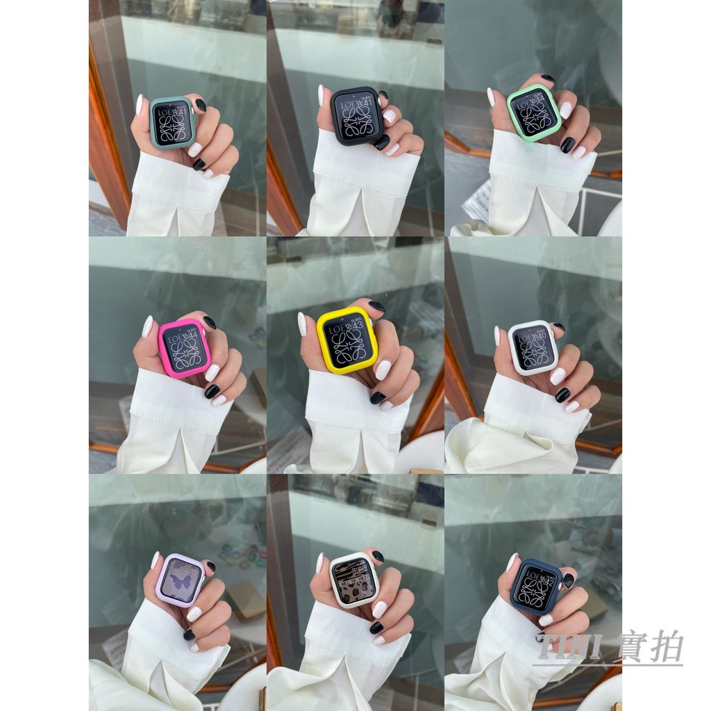 Ốp TPU silica gel chống rơi cho vỏ Apple Watch iWatch 8/7/6/5/4/3/SE 45mm/40mm/42mm/38mm/41mm/44mm