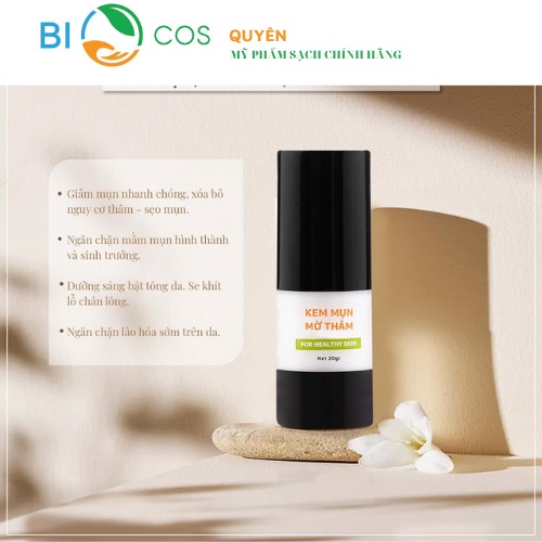 Kem Mụn BioCos Trắng Da, Ngăn Ngừa Mụn Làm Mờ Thâm Nám 20gr