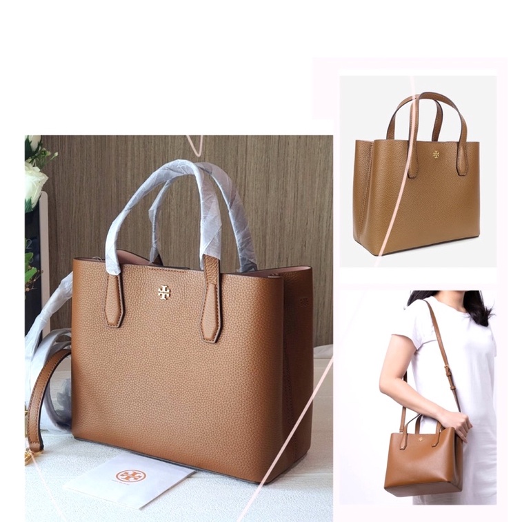 TNS-Túi tote công sở da mềm  Torie Blake tote bag--tone nâu classic sang trọng
