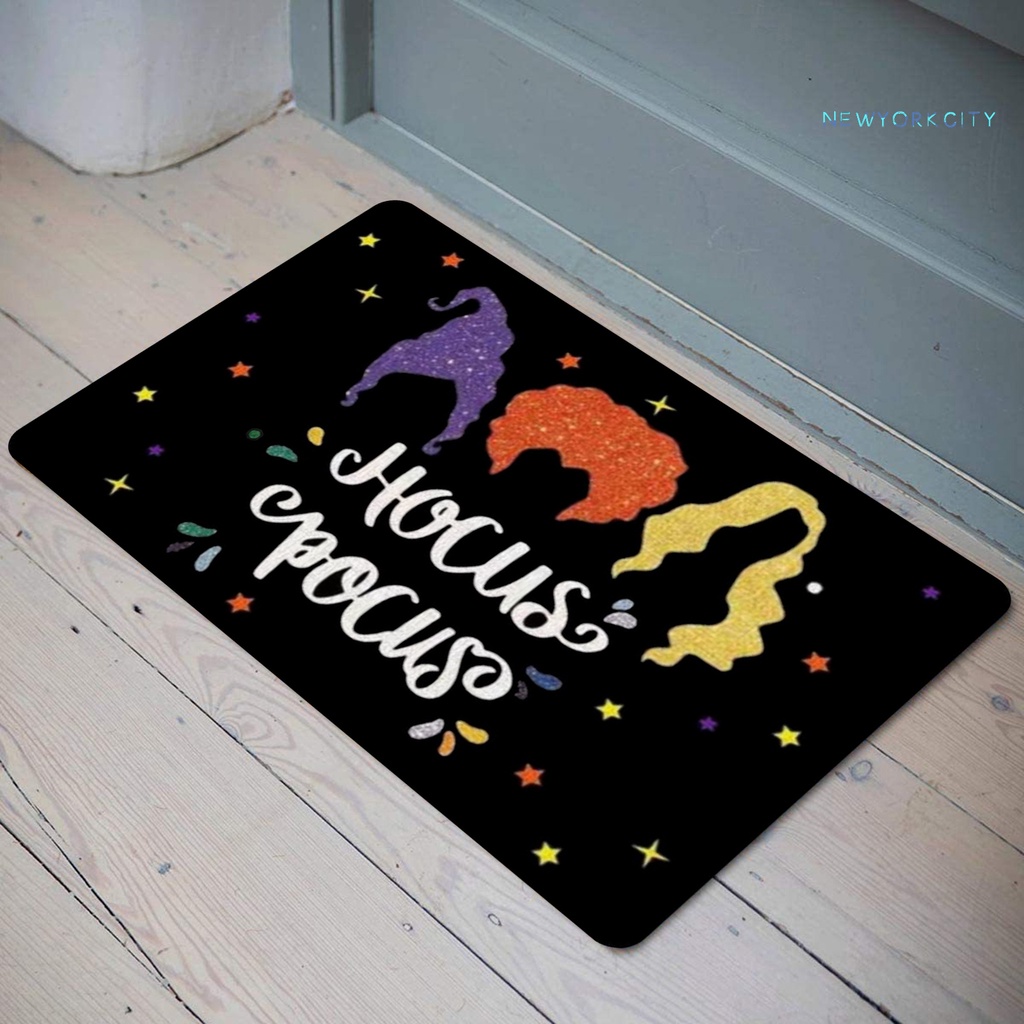 Thảm Chùi Chân Chống Trượt In Họa Tiết Halloween Bảo Vệ Cho Bé