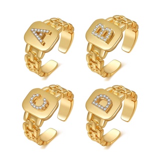 Nhẫn Mạ Vàng 18k Đính Đá Thời Trang Âu Mỹ