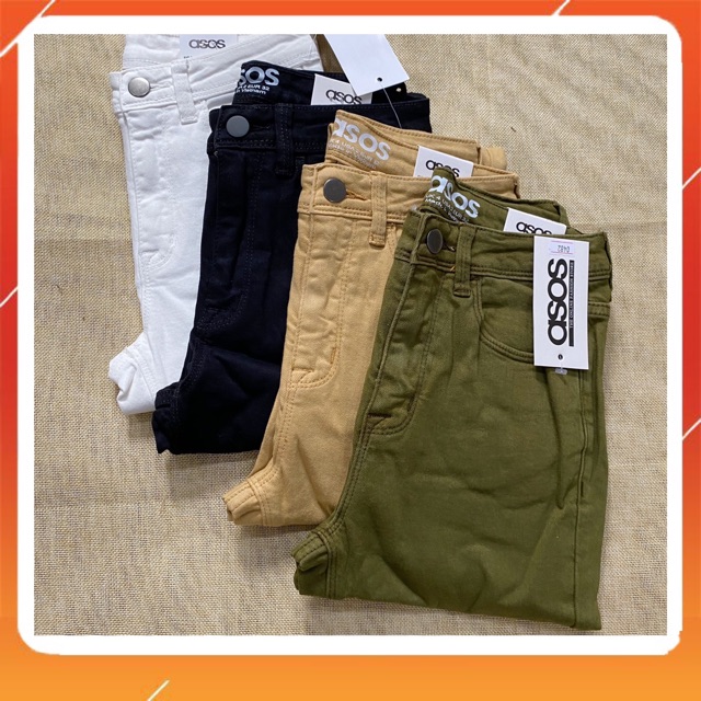 [XẢ KHO - GIÁ SỐC] Quần jean skinny trơn màu 9 tấc lưng cao co giãn tốt form chuẩn | BigBuy360 - bigbuy360.vn