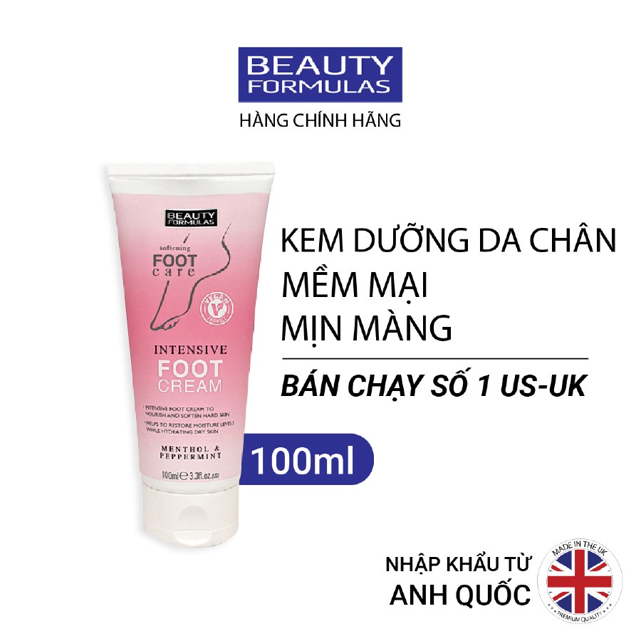 Kem dưỡng da chân Beauty Formulas (100ml)