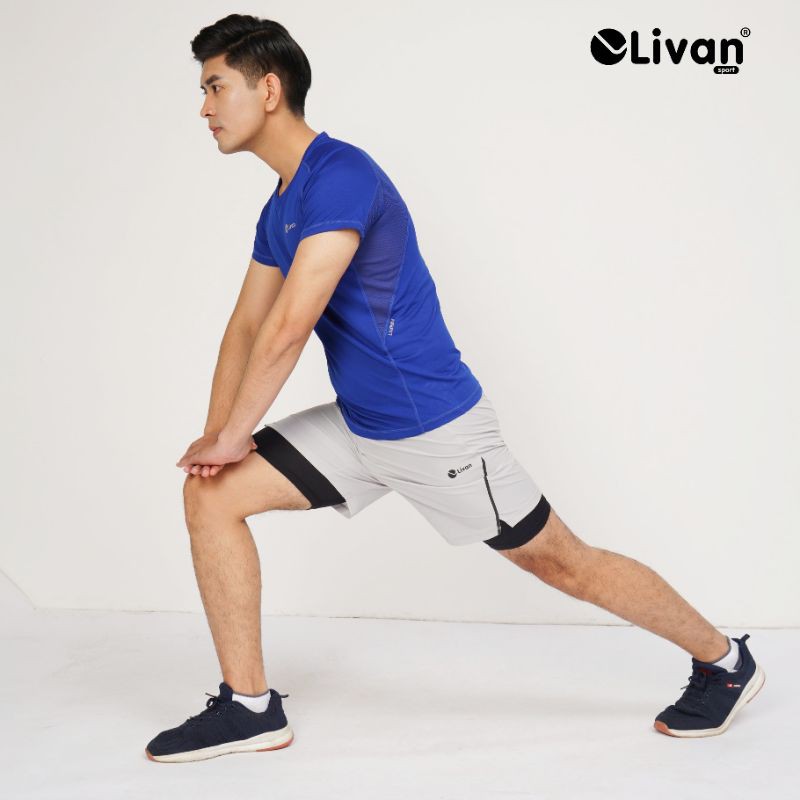 Quần Short Nam Livan Sport Thể Thao 2 Lớp Hỗ Trợ Vận Động Tối Đa