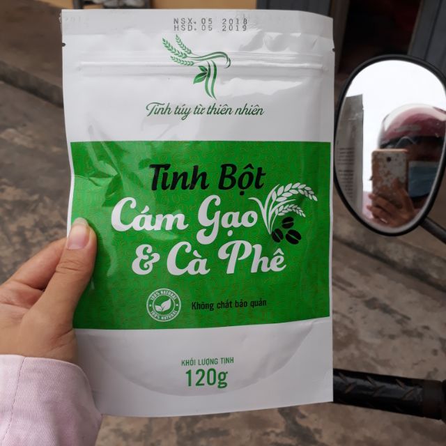 Tinh bột cám gạo cafe