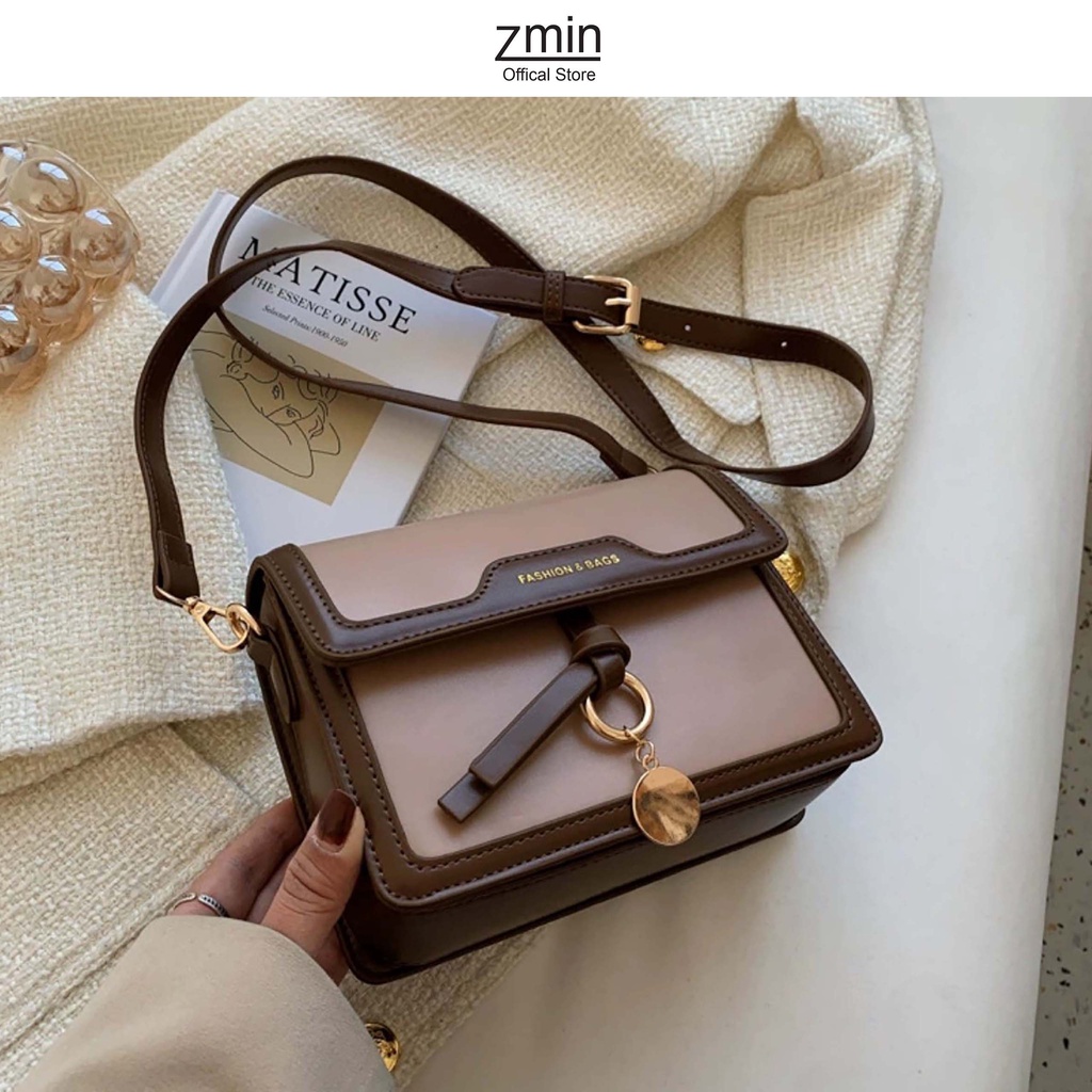 Túi đeo chéo nữ thời trang Zmin, chất liệu da PU cao cấp - T044