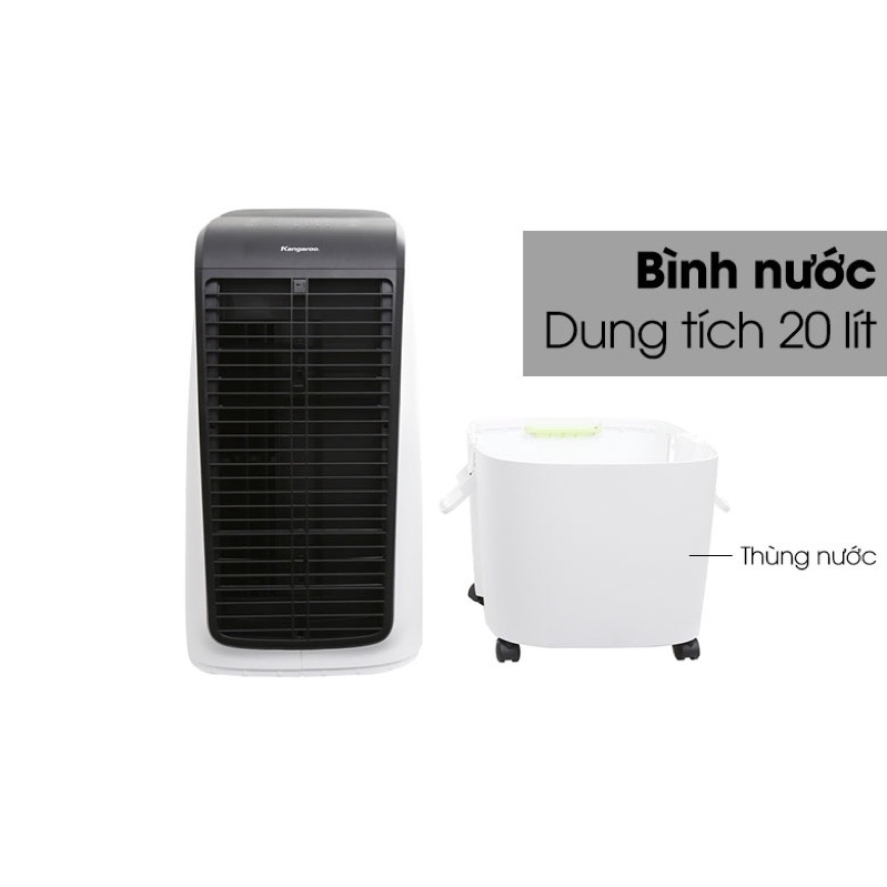 Quạt làm mát , quạt điều hoà không khí Kangaroo KG50F20 thanh lý hàng trưng bày mới 98% đầy đủ điều khiển phụ kiện.