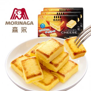 HSD 30 11 2022 Bánh phô mai nướng Morinaga Bake Creamy Cheese hộp 10v nội thumbnail