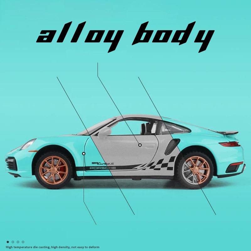 Mô Hình Xe Hơi Porsche 911 Turbo S Tỉ Lệ 1: 32 Bằng Hợp Kim Có Đèn Và Nhạc Cho Bé Trai
