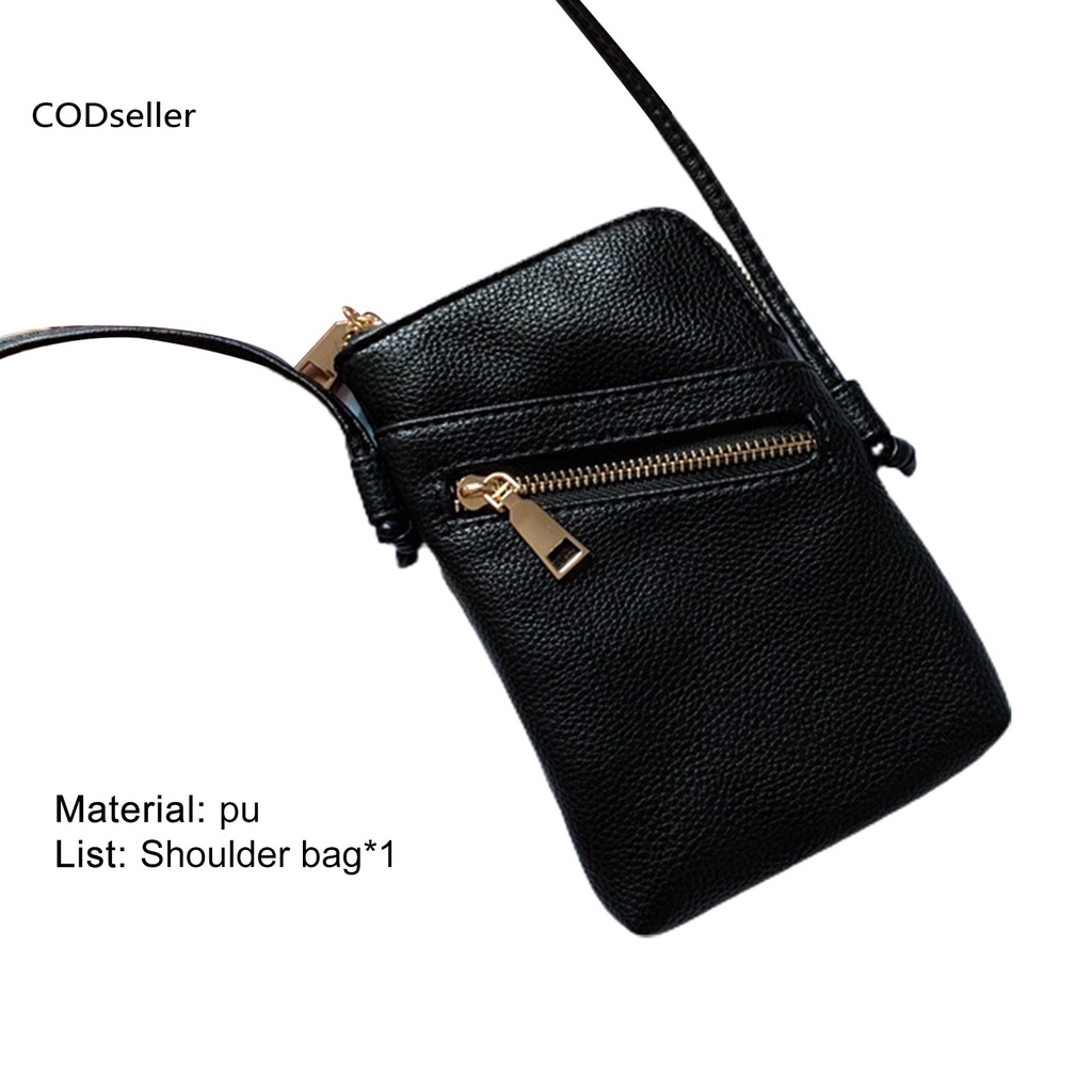 COD_ Purse Crossbody Bag Mini Zipper Closure Phone Bag Cute for Shopping