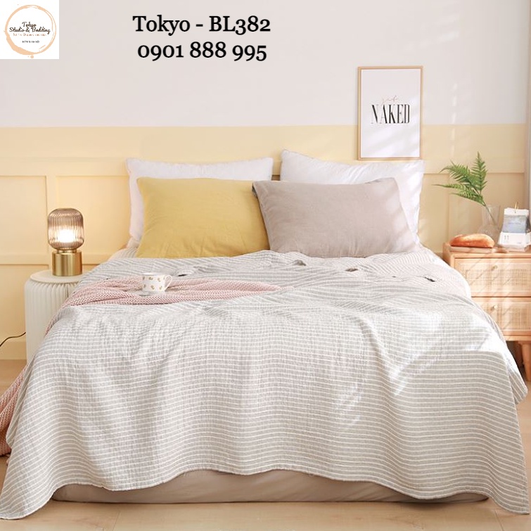 [XẢ] SO 44_Chăn Hè Xô Organic Cotton Dòng Phổ thông/Basic 3 lớp