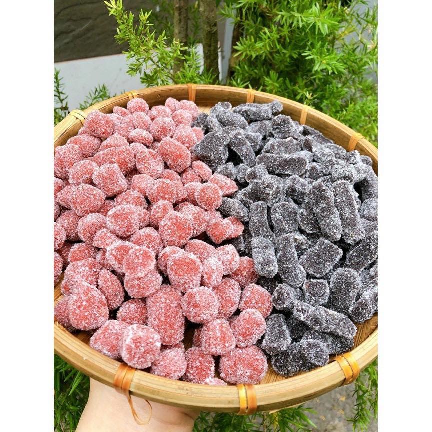 KẸO MIX DÂU TÂY- DÂU TẰM (Hũ 500gr)