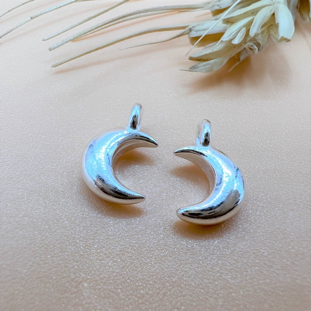 Charm mặt trăng ngôi sao bé có móc không kèm chêm - Charm bạc 925 - Mã CB785 CB790