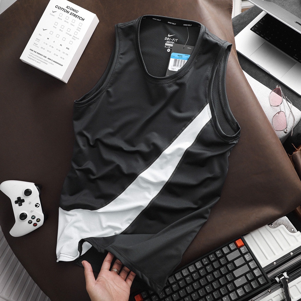 Áo Ba Lỗ Nam Thể Thao TankTop 𝐍𝐢𝐤𝐞 Logo to Siêu Mát Hàng Xuất Cực Xịn