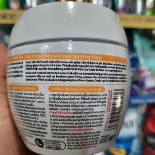Sáp thơm đuổi muỗi OASIS 180g Thái Lan (VÀNG: Chanh)