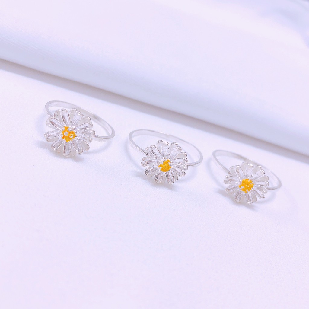 Nhẫn bạc nữ hoa cúc xinh Nhẫn JQN N76