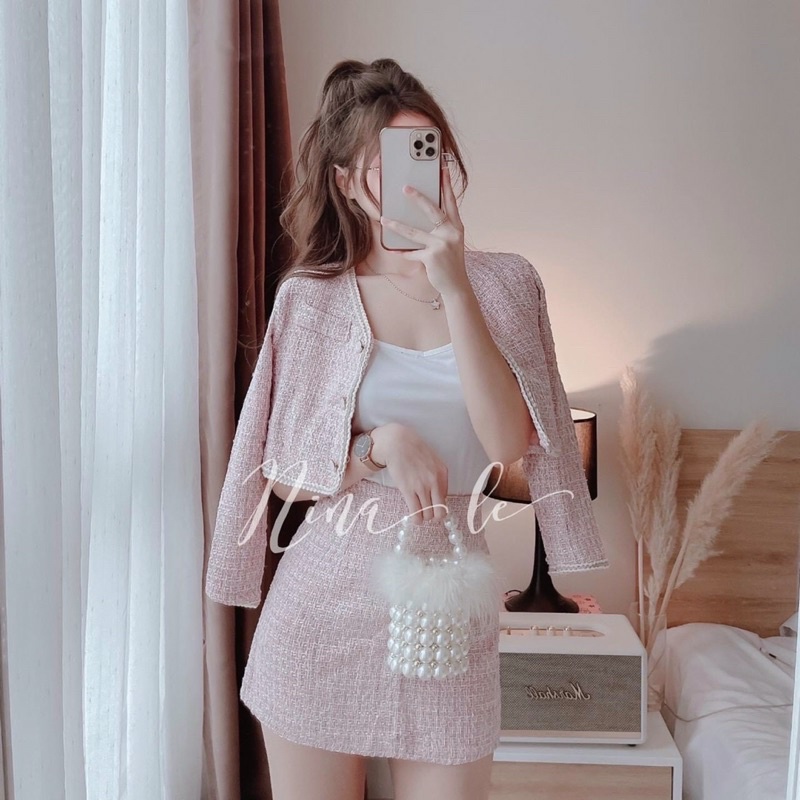 Đầm nữ áo 2 dây kèm khoác,set đồ đi chơi siẻu xinh xịn mịn cho bạn gái,chất liệu dạ bố hot trend cho giới trẻ