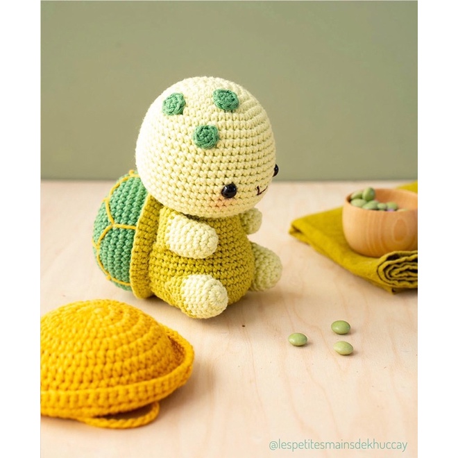 Con Rùa Nhồi Bông Bằng Len Dễ Thương Làm Quà Tặng - Thú Bông Handmade Đan Móc Thủ Công Bằng Tay