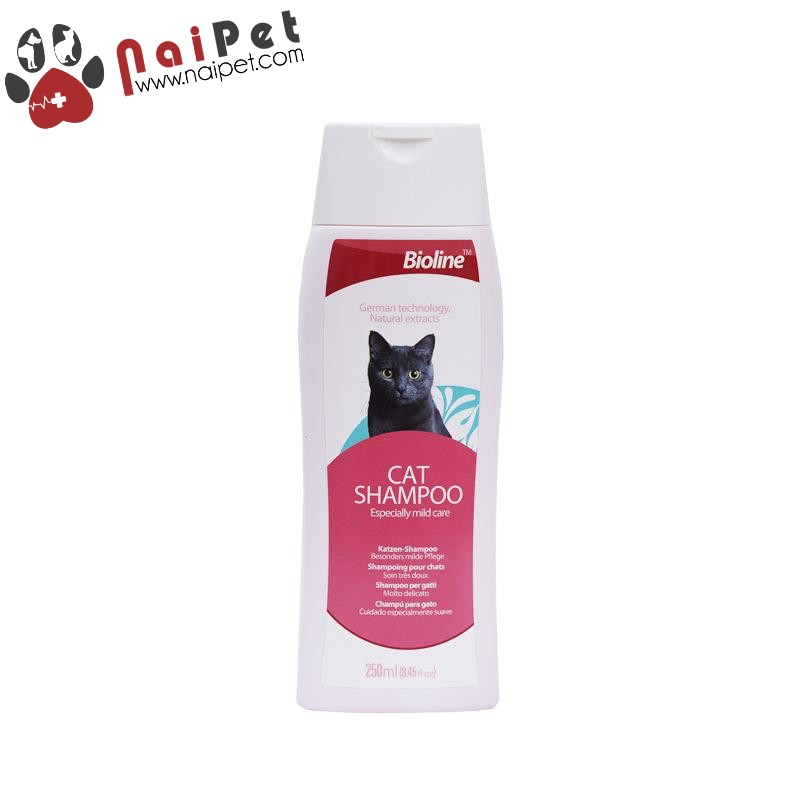 Sữa Tắm Cho Mèo Lông Dài Và Lông Ngắn Bioline Chai 250ml