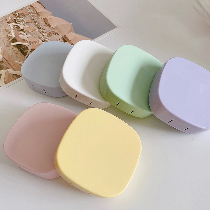 Hộp đựng lens 6 màu PASTEL trơn nhẹ nhàng xinh xắn | Hộp đựng kính áp tròng