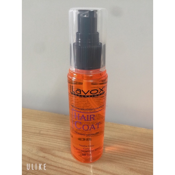 Dầu dưỡng tóc siêu bóng mượt, chống rối Lavox Hair Coat 80ml