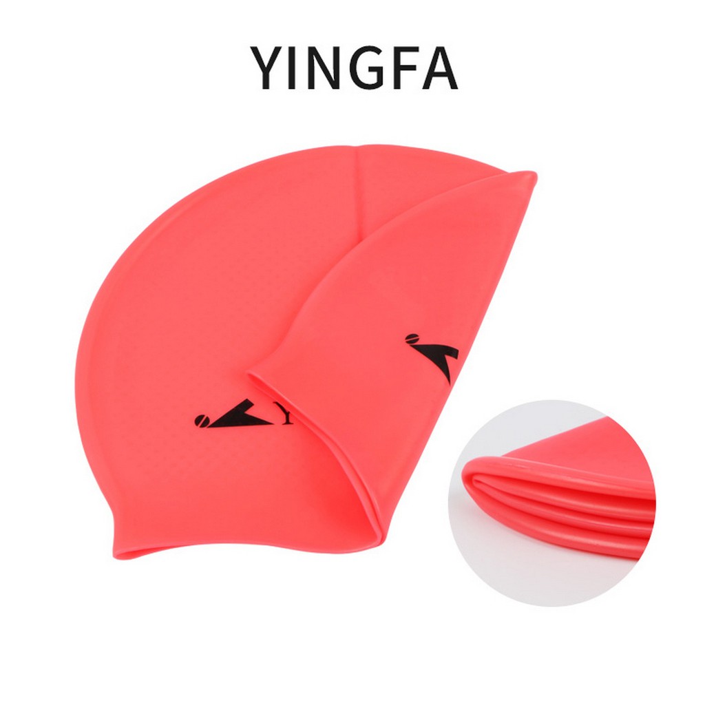 Mũ bơi Yingfa normal dot cap trơn sần C0068 - inbox để chọn màu